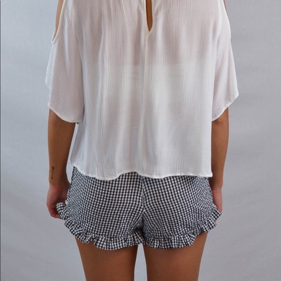 Black Gingham Shorts - Picture 3 of 3